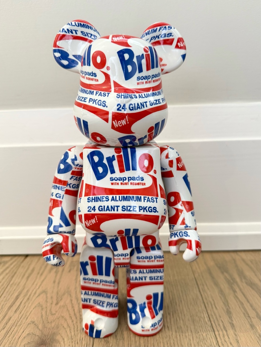 BE@RBRICK Andy Warhol Brillo 400% Collectible Figure